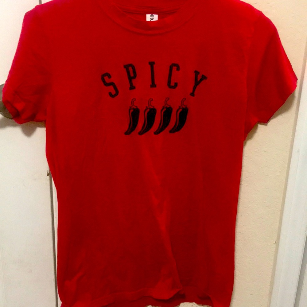 “Spicy” red shirt!